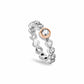 Clogau® Celebration Sterling Silver Tennis Ring with Topaz