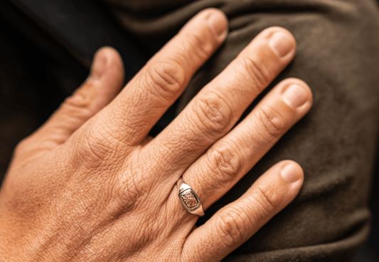 Welsh Dragon Silver Signet Ring