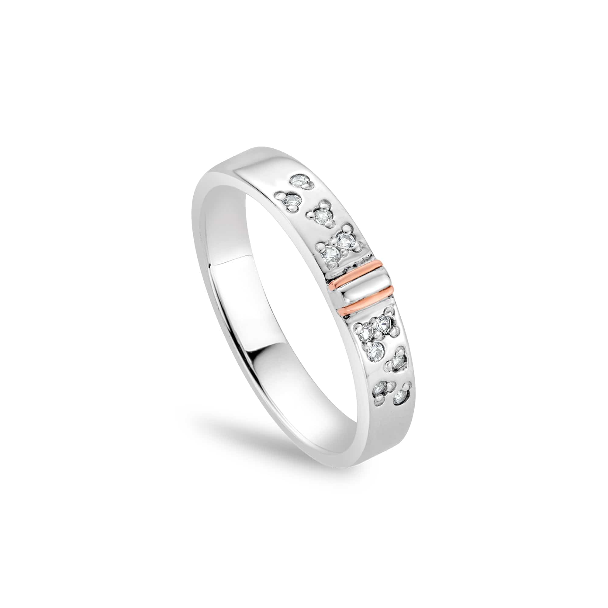 Cariad® Sparkle Silver Ring – Clogau