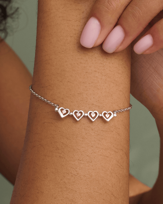 Tree of Life® Sterling Silver Heart Bracelet