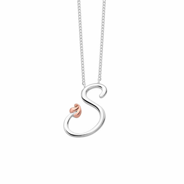 Just For You Initial Necklace — Letter S | Bryan Anthonys