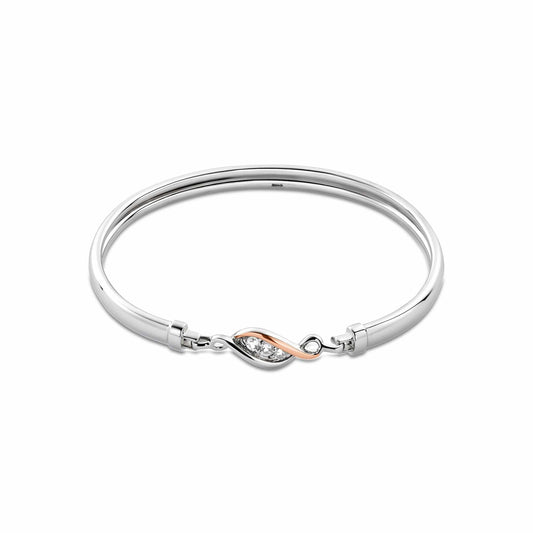 Past Present Future® Silver Bangle