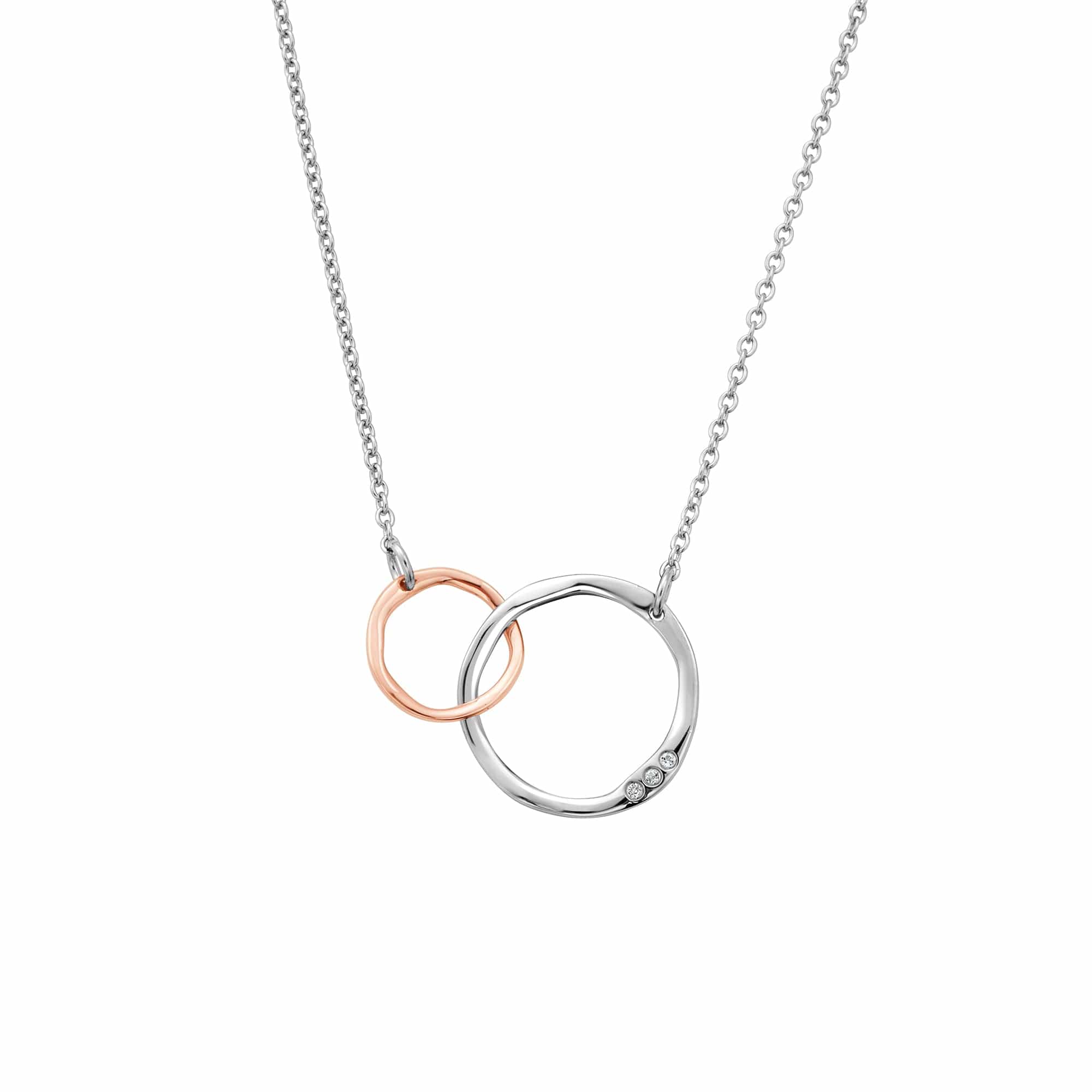 14K Circle Necklace with Bezel Set Diamond – FERKOS FJ