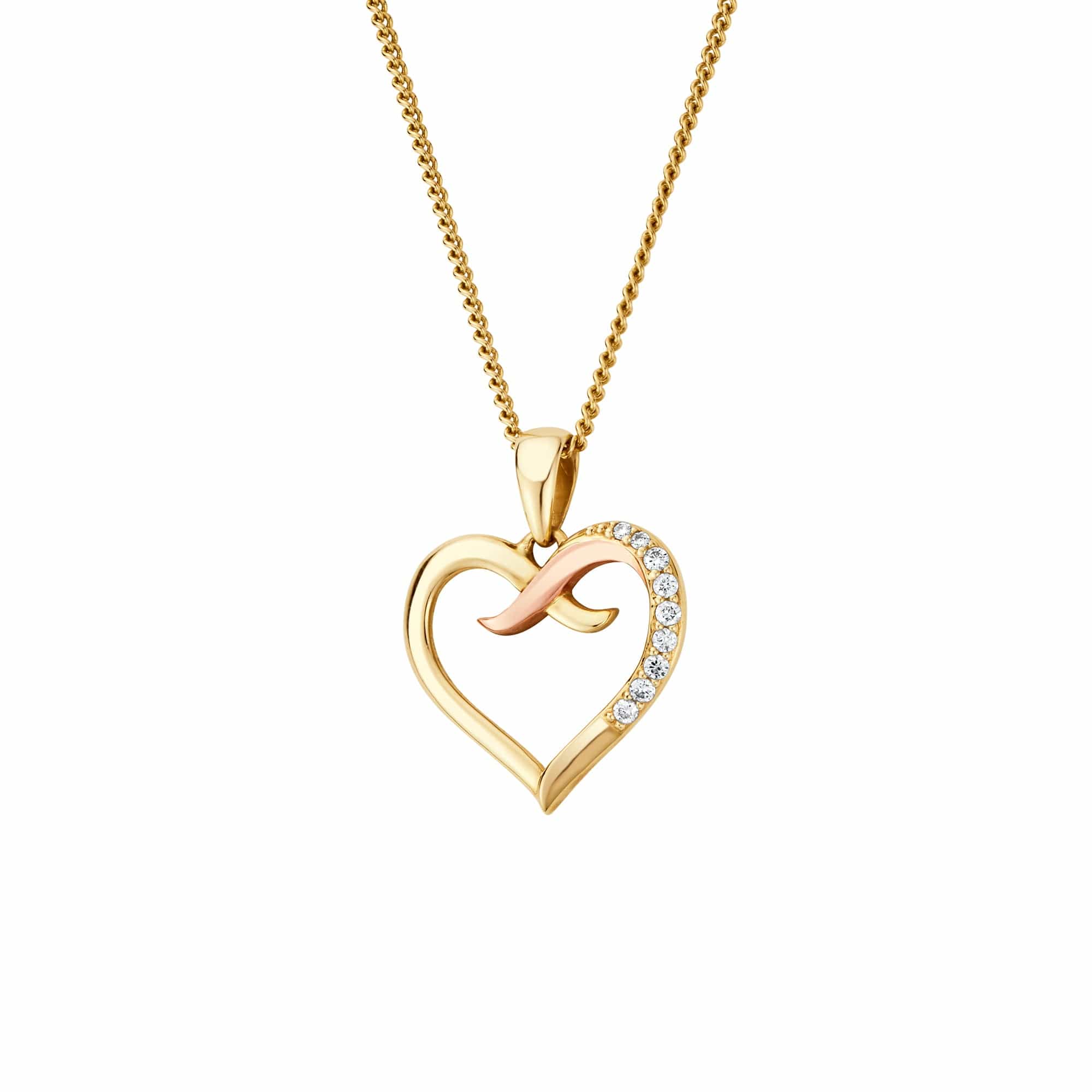 Clogau® Kiss Gold and Diamond Pendant