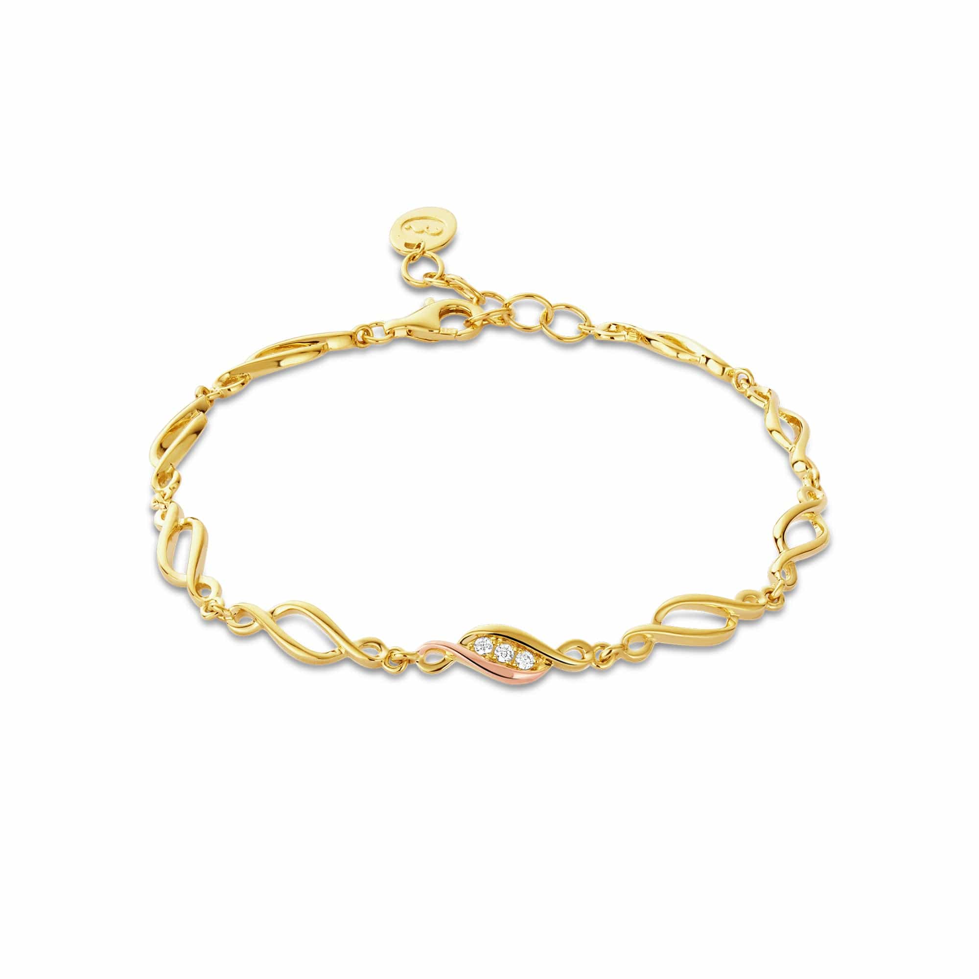 Past Present Future® Gold and Diamond Multi-Link Bracelet – Clogau