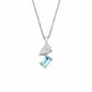 Ti a Fi White Gold, Diamond and Aquamarine Pendant