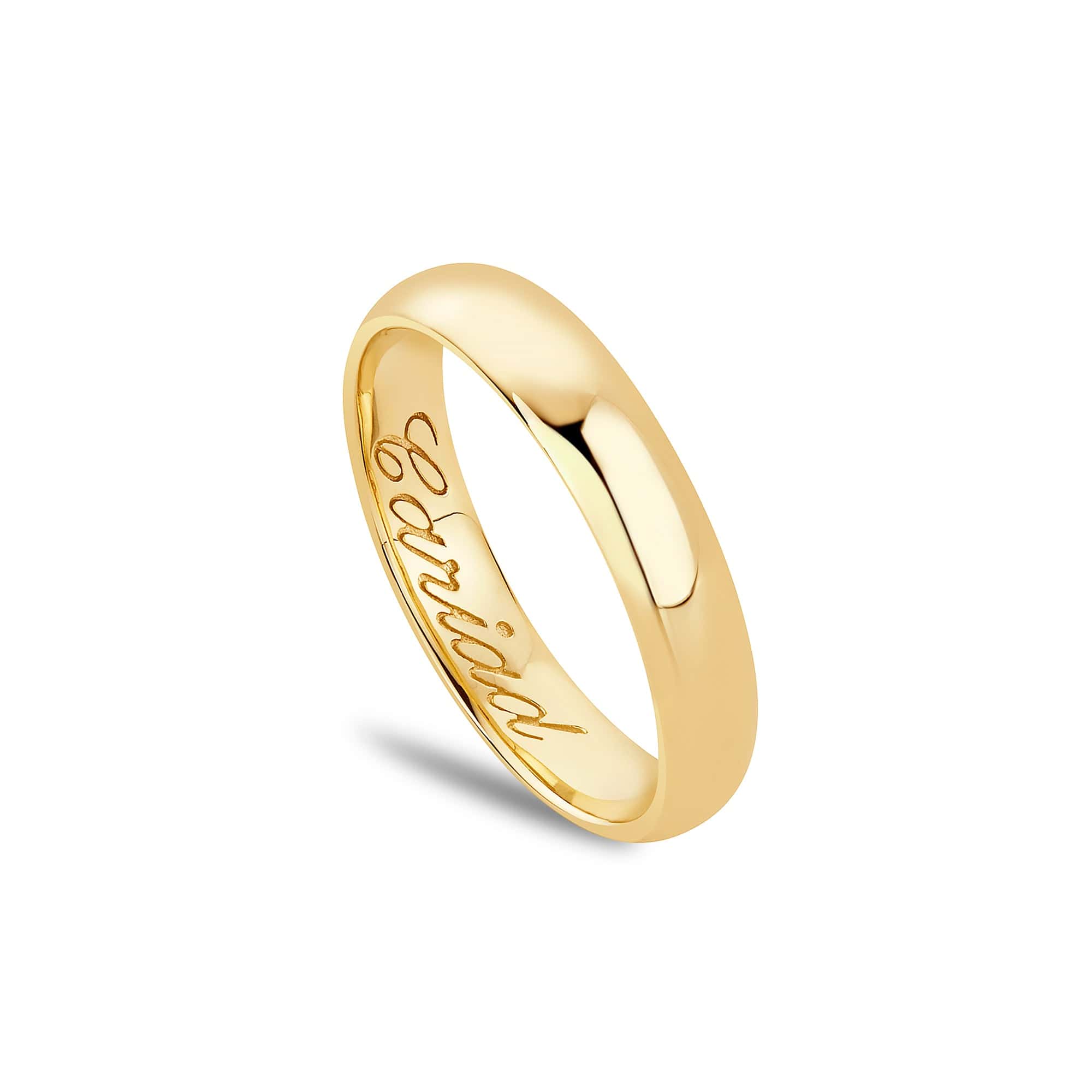 9ct Yellow Gold 4mm Windsor Wedding Ring – Clogau